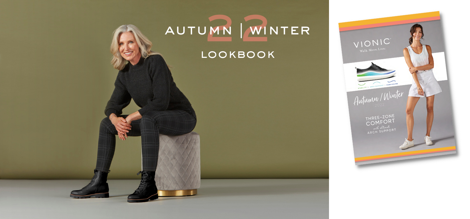 Women wearing Lani Boot and image of autumn-winter digital lookbook
